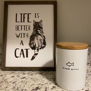 Wall Art & Treat Container Duo